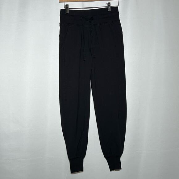 Zella Pants - Zella High Rise Drawcord Elastic Waist Jogger Pants Black Womens Size XS
